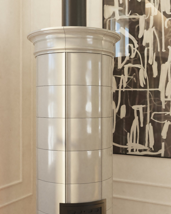 Печь отопительная "ПЕТРОГРАДСКАЯ" в изразце