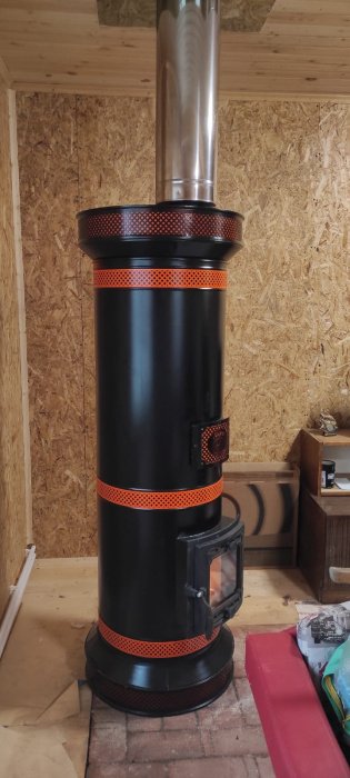 Печь круглая отопительная "ЛИРА"