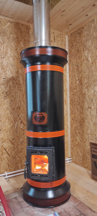 Печь круглая отопительная "ЛИРА"