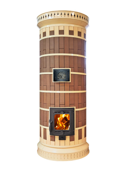Печь отопительная "СУДАРЫНЯ" в кирпичной облицовке Керма-Лето