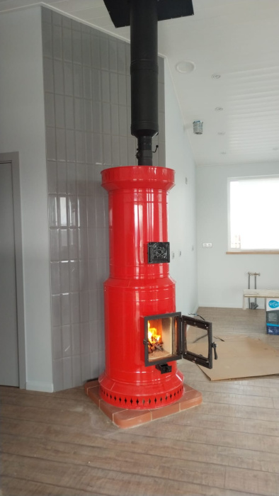 Печь круглая отопительная "ГОЛЛАНДКА КДМ-15"