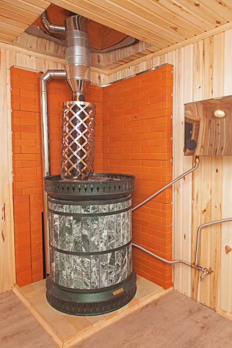 Печь банная «РУССКАЯ БАНЯ» в змеевике