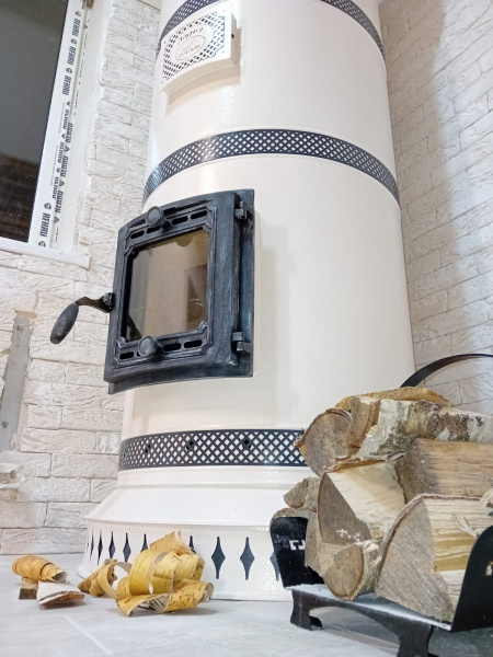 Печь круглая отопительная "ЛАДЬЯ"