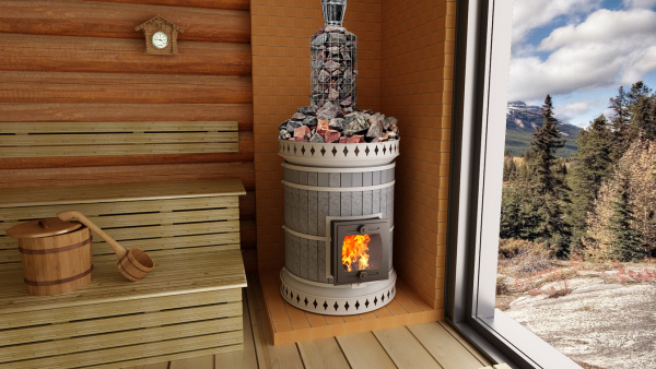 Печь банная «РУССКАЯ БАНЯ» в талькохлорите