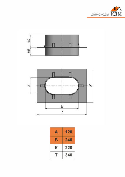 Монтажная площадка овальная
