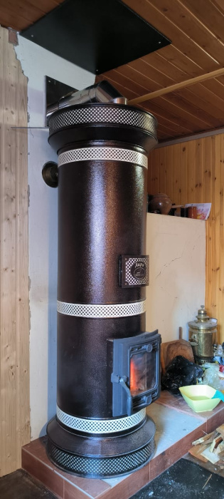 Печь круглая отопительная "ЛИРА"