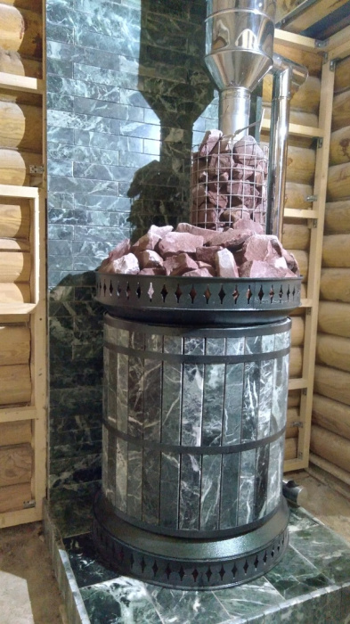 Печь банная «РУССКАЯ БАНЯ» в змеевике