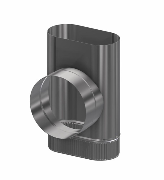 Тройник овальный 90°