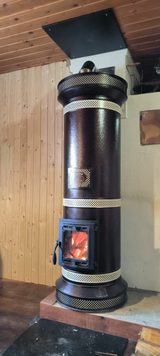 Печь круглая отопительная "ЛИРА"