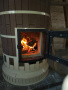 Печь отопительная "СУДАРЫНЯ" в кирпичной облицовке Керма-Лето