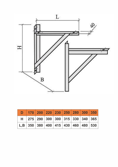 Кронштейн монтажной площадки