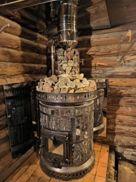 Печь банная «РУССКАЯ БАНЯ» в амфиболите