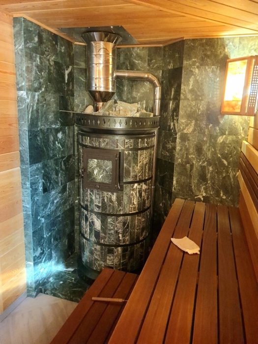 Печь банная «РУССКАЯ БАНЯ» С ЗАКРЫТОЙ КАМЕНКОЙ в змеевике