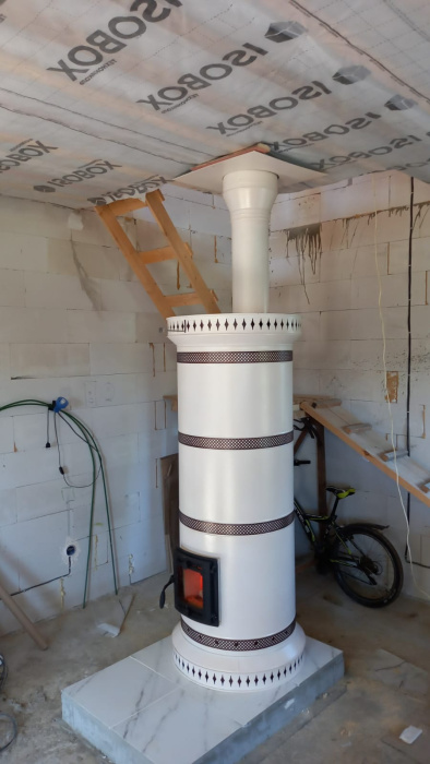 Печь круглая отопительная "ЛАДЬЯ"