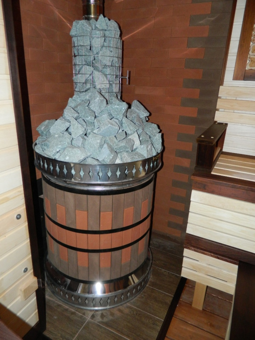 Печь банная «РУССКАЯ БАНЯ» в кирпичной облицовке