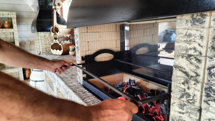 Модуль "КАЗАН+МАНГАЛ" (береза)