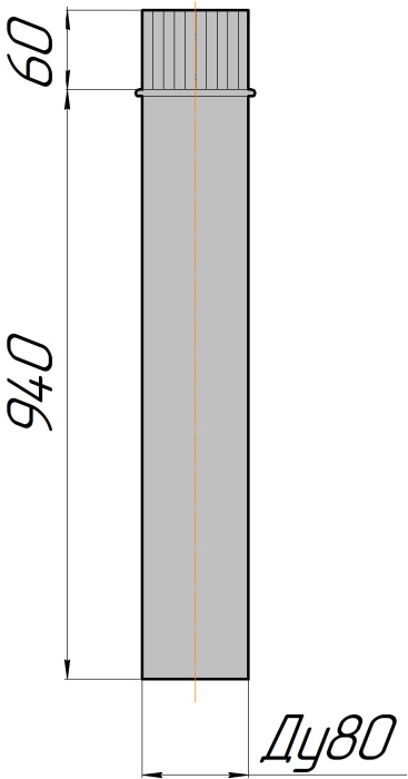 Труба притока Ду80