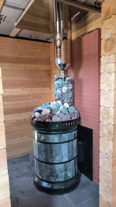 Печь банная «РУССКАЯ БАНЯ» в змеевике