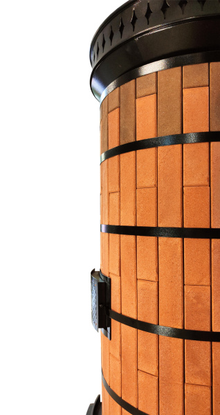 Печь отопительная "СУДАРЫНЯ" в кирпичной облицовке