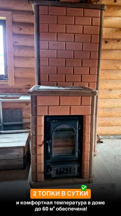 Печь отопительно-варочная "Волжанка" с плитой