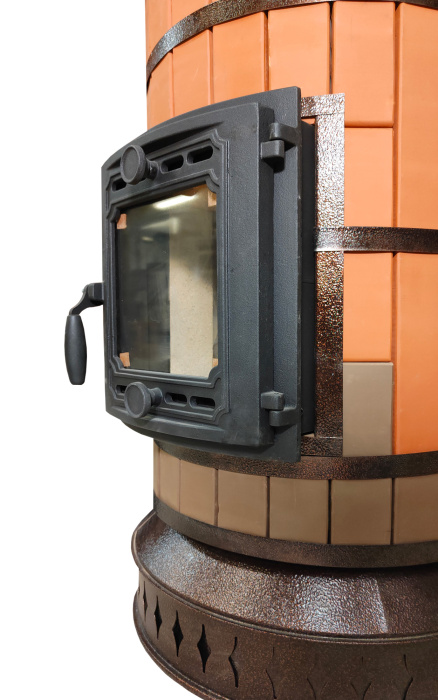 Печь отопительная "ЛАДУШКА" в кирпичной облицовке Керма