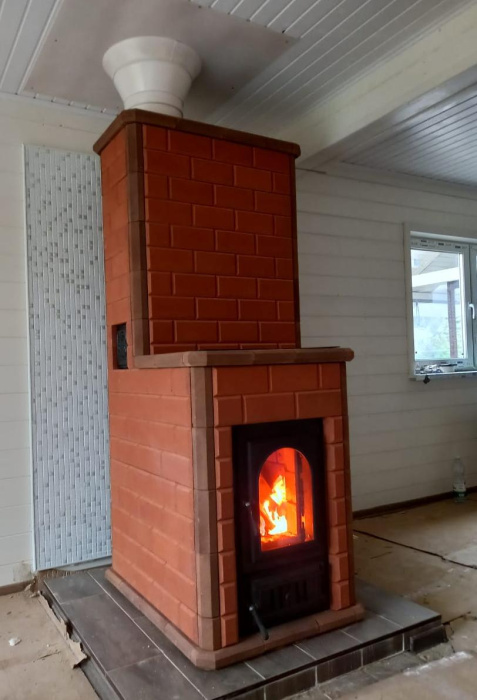 Печь отопительно-варочная "Волжанка" с плитой