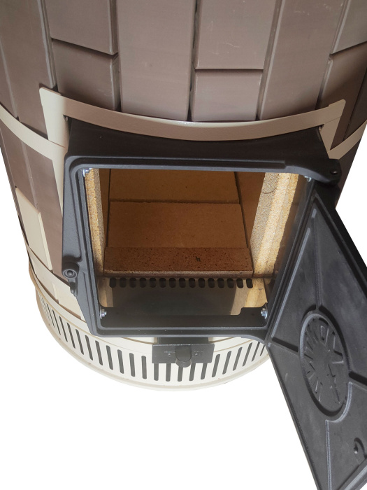 Печь банная малая «РУССКАЯ БАНЯ» в облицовке Керма-Лето