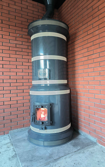 Печь круглая отопительная "ГОЛЛАНДКА КДМ-40"