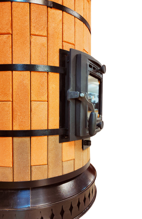 Печь отопительная "СУДАРЫНЯ" в кирпичной облицовке