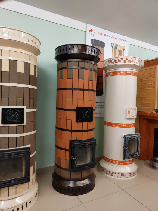 Печь отопительная "ЛАДУШКА" в кирпичной облицовке Керма