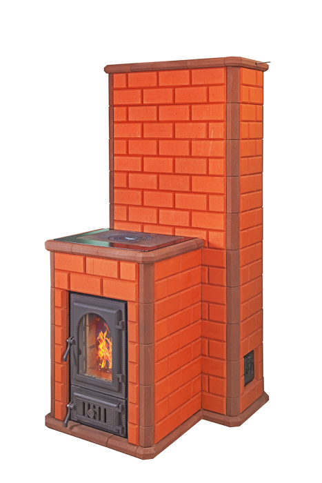 Печь отопительно-варочная "Волжанка" с плитой