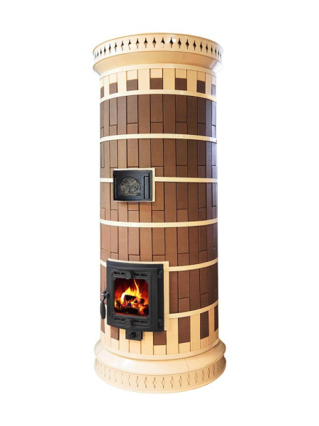 Печь отопительная "СУДАРЫНЯ" в кирпичной облицовке Керма-Лето