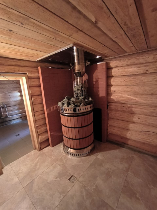 Печь банная «РУССКАЯ БАНЯ» в кирпичной облицовке