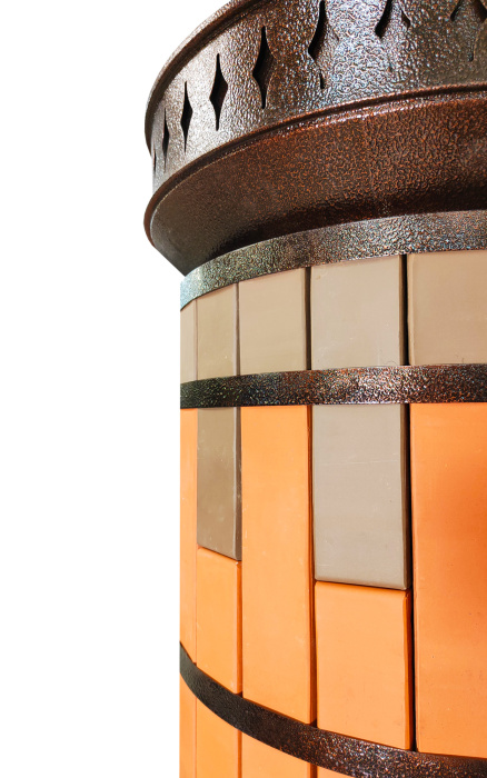 Печь отопительная "ЛАДУШКА" в кирпичной облицовке Керма