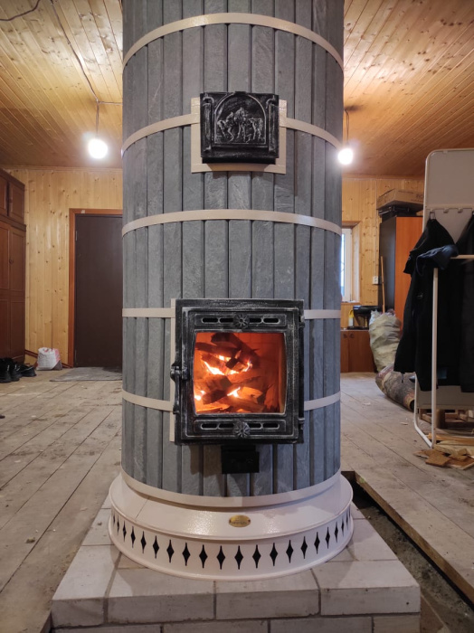 Печь отопительная "СУДАРЫНЯ" в талькохлорите