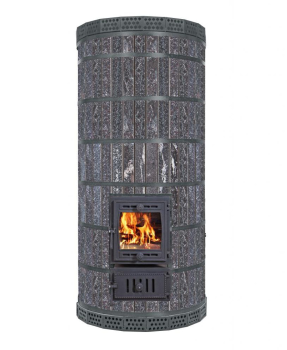 Печь банная с обращенным пламенем "ОБРАЩЕНКА-КДМ" в амфиболите