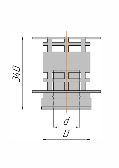 Дефлектор "РП" изолированный