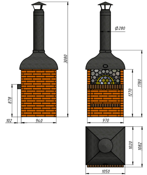 Модуль "ПОМПЕЙСКАЯ ПЕЧЬ"